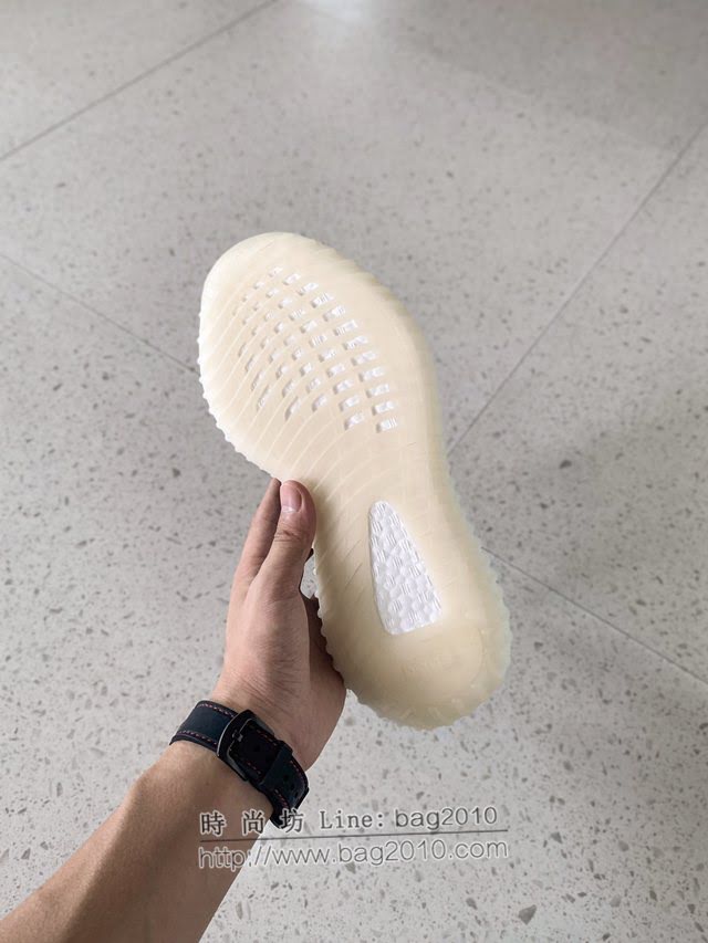 Adidas男女椰子鞋 阿迪達斯夜光椰子350 Adidas Yeezy Boost 350 v3水滴黑白  xhn1559